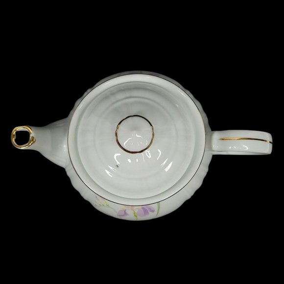 Vintage Kmart Tea For Friends Porcelain Teapot Floral Gilt Japan Box Gift Ware - Picture 5 of 11